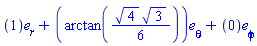 Vector(3, {(1) = 1, (2) = arctan((1/6)*sqrt(4)*sqrt(3)), (3) = 0})