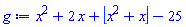 x^2+2*x+floor(x^2+x)-25
