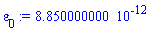 0.8850000000e-11