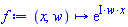 proc (x, w) options operator, arrow; exp(I*w*x) end proc