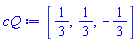 [1/3, 1/3, -1/3]