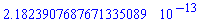 0.21823907687671335089e-12