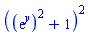 ((exp(y))^2+1)^2