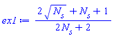 (2*N__s^(1/2)+N__s+1)/(2*N__s+2)