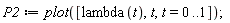 P2 := plot([lambda(t), t, t = 0 .. 1])