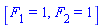 [F[1] = 1, F[2] = 1]