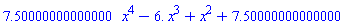 HFloat(7.5)*x^4-HFloat(6.0)*x^3+x^2+HFloat(7.5)