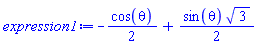 -(1/2)*cos(theta)+(1/2)*sin(theta)*3^(1/2)