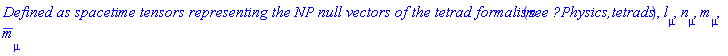 0, "%1 is not a command in the %2 package", Tetrads, Physics