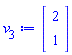 Vector(2, {(1) = 2, (2) = 1})