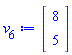 Vector(2, {(1) = 8, (2) = 5})