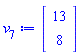 Vector(2, {(1) = 13, (2) = 8})