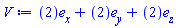 Vector(3, {(1) = 2, (2) = 2, (3) = 2})