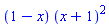 (1-x)*(x+1)^2