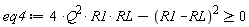eq4 := 4*Q^2*R1*RL-(R1-RL)^2 >= 0