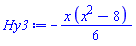 -(1/6)*x*(x^2-8)