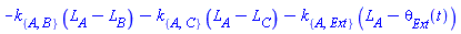 -k[{A, B}]*(L__A-L__B)-k[{A, C}]*(L__A-L__C)-k[{A, Ext}]*(L__A-theta[Ext](t))