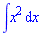 int(x^2, x)
