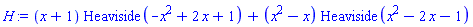 (x+1)*Heaviside(-x^2+2*x+1)+(x^2-x)*Heaviside(x^2-2*x-1)