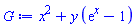 x^2+y*(exp(x)-1)