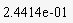 `#mn("2.4414e-01")`