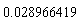 0.28966419e-1