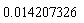 0.14207326e-1