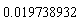 0.19738932e-1