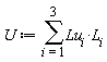 U := sum(Lu[i]*L[i], i = 1 .. 3)