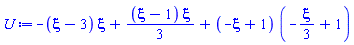 -(xi-3)*xi+(1/3)*(xi-1)*xi+(-xi+1)*(-(1/3)*xi+1)
