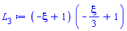 (-xi+1)*(-(1/3)*xi+1)