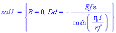 {B = 0, Dd = -Ef*epsilon/cosh((eta.l)/rf)}