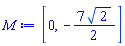 [0, -(7/2)*2^(1/2)]