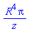R^4*Pi/z