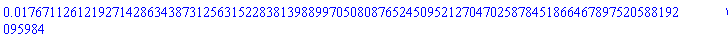 0.1767112612192714286343873125631522838139889970508087652450952127047025878451866467897520588192095984e-1