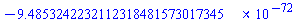 -0.94853242232112318481573017345e-71