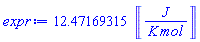 12.47169315*Units:-Unit(J/(K*mol))