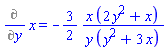 Diff(x, y) = -(3/2)*x*(2*y^2+x)/(y*(y^2+3*x))