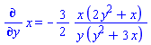 diff(x, y) = -(3/2)*x*(2*y^2+x)/(y*(y^2+3*x))