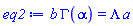 b*GAMMA(alpha) = Lambda*a