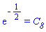 exp(-1/2) = C__8