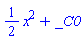 (1/2)*x^2+_C0