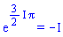 exp(((3/2)*I)*Pi) = -I