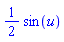 (1/2)*sin(u)