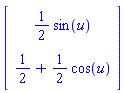 Vector[column]([[(1/2)*sin(u)], [1/2+(1/2)*cos(u)]])