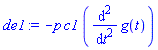 -p*c1*(diff(diff(g(t), t), t))