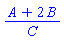 (A+2*B)/C