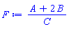 (A+2*B)/C
