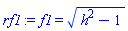 f1 = (h^2-1)^(1/2)