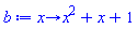 proc (x) options operator, arrow; x^2+x+1 end proc